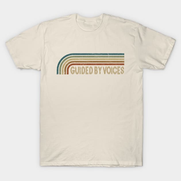 Guided By Voices Retro Stripes T-Shirt by paintallday